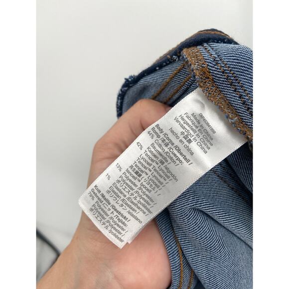 Madewell Maternity Over-the-Belly Skinny Jeans in Danny Blue Wash Denim 28 - Picture 9 of 9